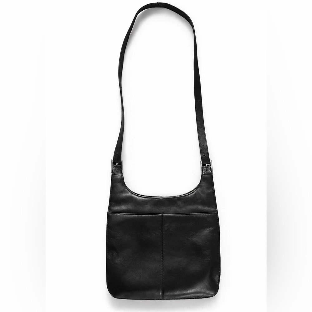 Etienne Aigner Black Leather Shoulder Bag Minimalist Soft Crossbody